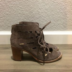 Vince Camuto Open Toe lace up Bootie